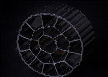 주문 25mm x 12mm 다채로운 MBBR 필터 매체 HDPE 물질 PE06 바이오 매체 online manufacture