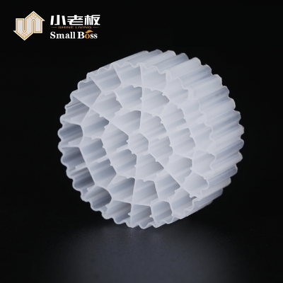 주문 PE37 HDPE 물질 하얀 플라스틱 Mbbr 하수 처리용 바이오 필터 매체 online manufacture
