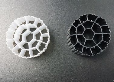 주문 플라스틱 K1 & K3 바이오 볼 필터 미디어 Hdpe 25 * 12mm Ras 흰색 바이오 캐리어 online manufacture