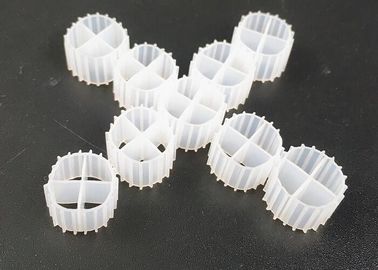 주문 인기 있는 11*7mm 흰색 및 처녀 HDPE 재료 MBBR 생체 공 수족관 online manufacture