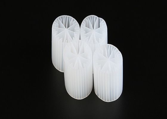 주문 순수 HDPE MBBR 플라스틱 필터 매체 좋은 표면 면적과 흰색 online manufacture