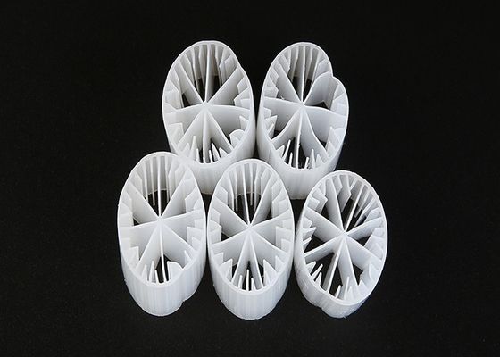주문 하이드로필 하얀 플라스틱 필터 매체 HDPE 이동 베드 바이오 필름 반응기 online manufacture