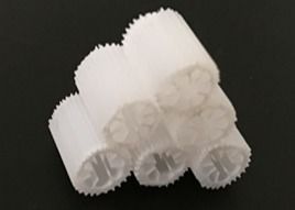 주문 높은 표면 MBBR 바이오 미디어 화이트 컬러 싱킹 HIPS 재료 online manufacture