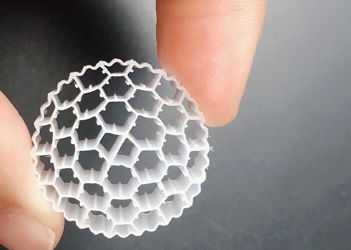 액티브 셀 바이오 튜브 MBBR 플라스틱 필터 매체 백색 800m2/m3