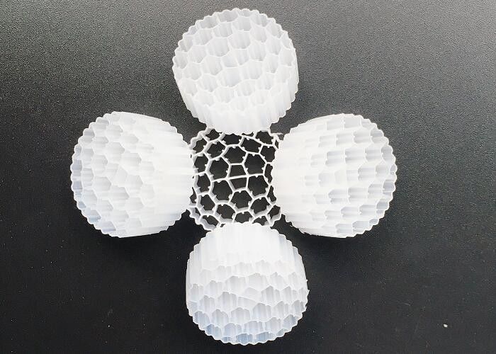 액티브 셀 바이오 튜브 MBBR 플라스틱 필터 매체 백색 800m2/m3