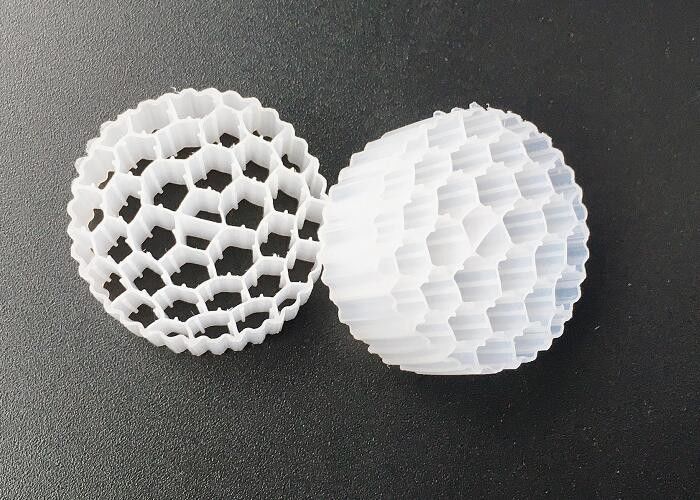 액티브 셀 바이오 튜브 MBBR 플라스틱 필터 매체 백색 800m2/m3