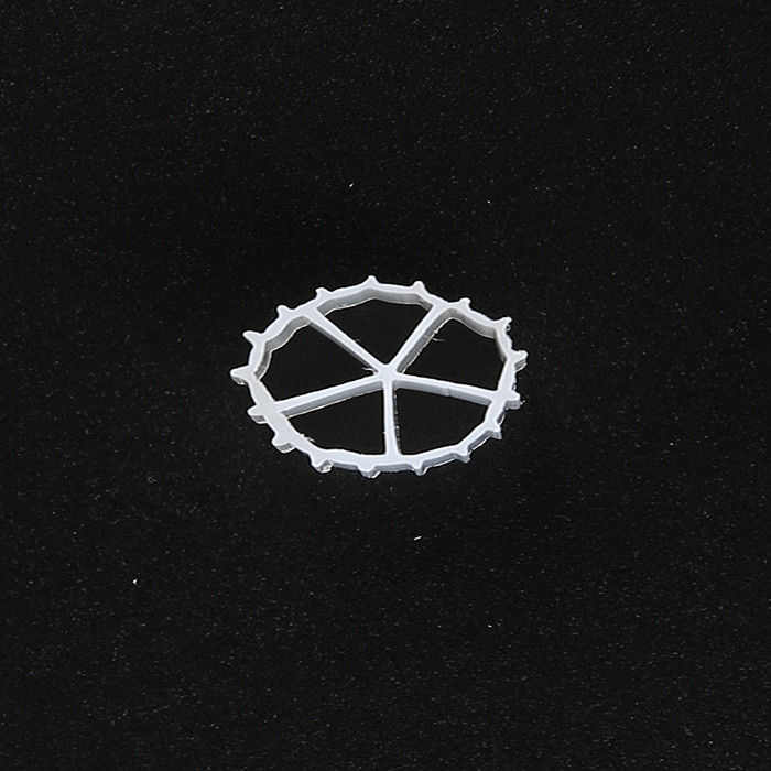 흰색 5 홀 처녀 HDPE 필터 미디어 장수 크기 10mm X 7mm