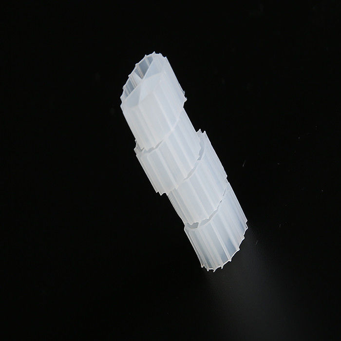 수분 친화적 인 MBBR 플라스틱 필터 매체 낮은 에너지 소비