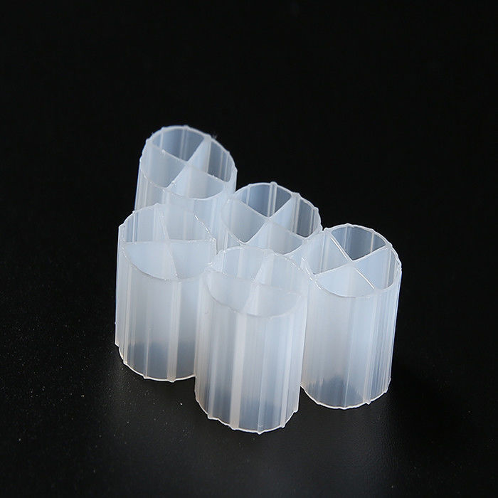 흰색 떠있는 필터 매체 처녀 HDPE 물질 PE01 12mm X 9mm