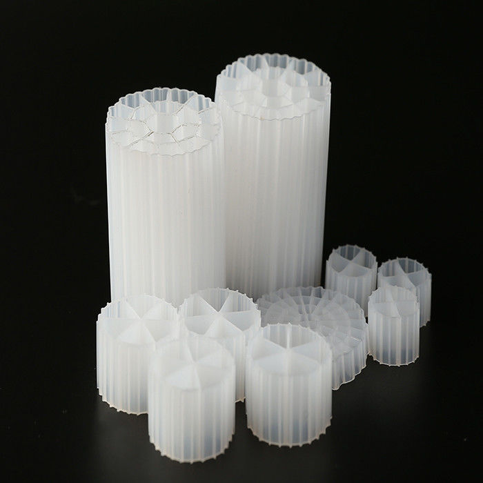 MBBR 바이오 파이프 흰색 및 HDPE 재료 K3 필터 미디어 충격 저항 및 좋은 표면 면적 ifas k1 연못 필터