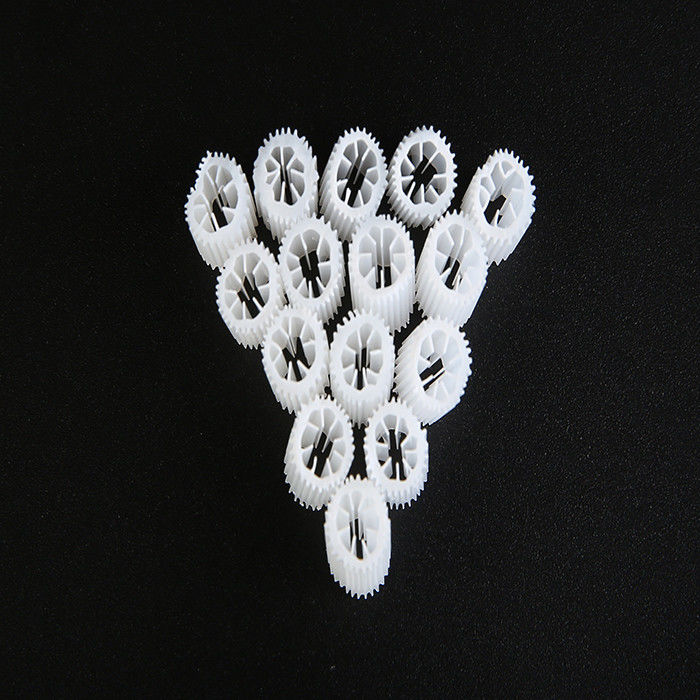 MBBR HIPS 물질 플라스틱 필터 매체 크기 5mm X 10mm 및 흰색