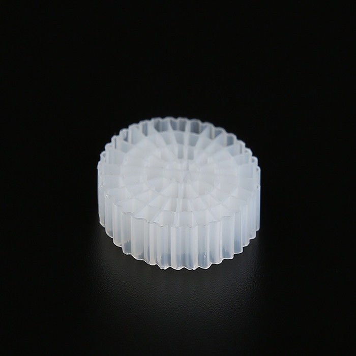 하얀색 MBBR 바이오 미디어 처녀 HDPE 물질 K5 폐수 처리