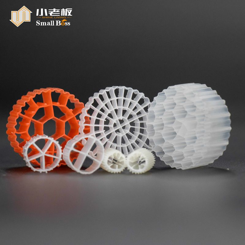 물 처리용 PE38 HDPE 플라스틱 Mbbr 바이오 필터 미디어