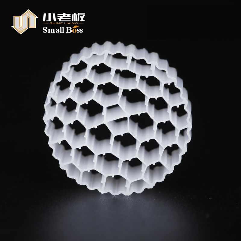 PE38 전문 플라스틱 필터 매체 HDPE 물질 수족관 바이오 매체