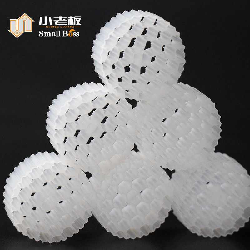 플라스틱 PE38 물질 플라스틱 바이오 필터 매체 MBBR 폐수 처리용 바이오 캐리어