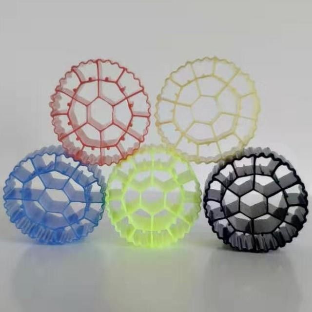 하얀색 MBBR 매체, 처녀 HDPE 재료 및 폐수 처리용 25*12mm 크기