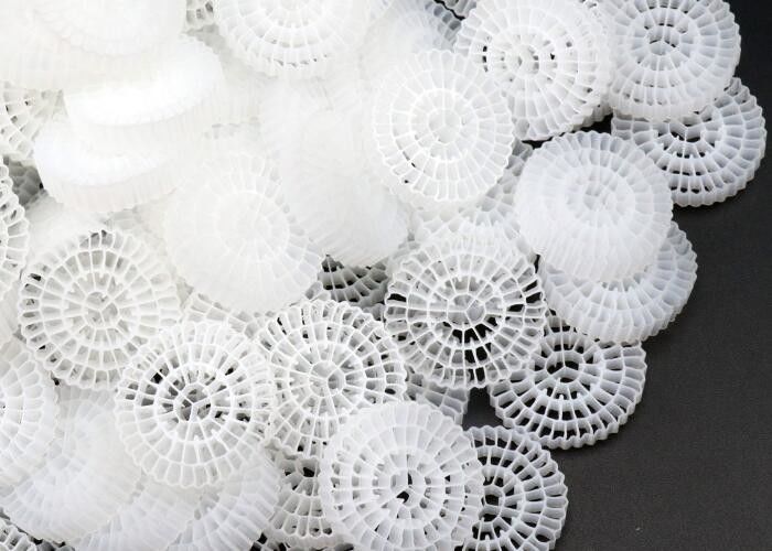 HDPE 부동 이동 침대 필터 매체 물 처리 시설 MBBR 바이오 셀