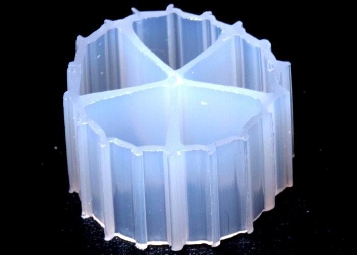 흰색 생선 연못 처녀 HDPE 바이오 셀 바이오 필터 미디어 좋은 표면