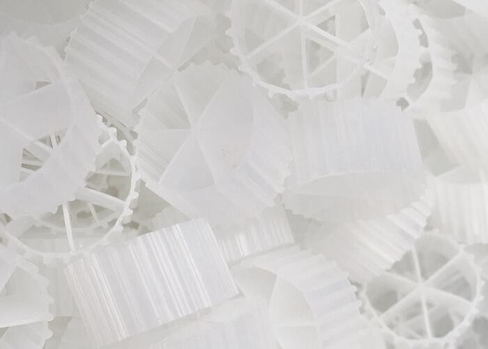 MBBR BIOCELL 수식물 폐수 처리 6실 16*10mm 흰색