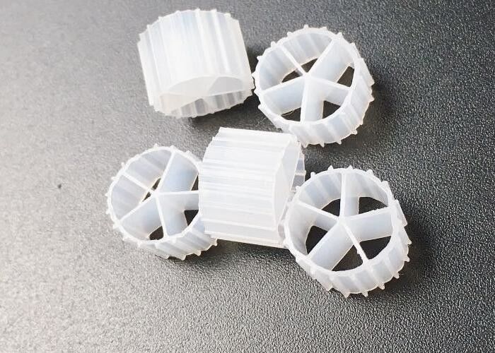 자외선 저항 HDPE 10*7MM MBBR BIOBALLS IFAS 공정 5실 fda 안전 재료 부동매체 저렴한 가격