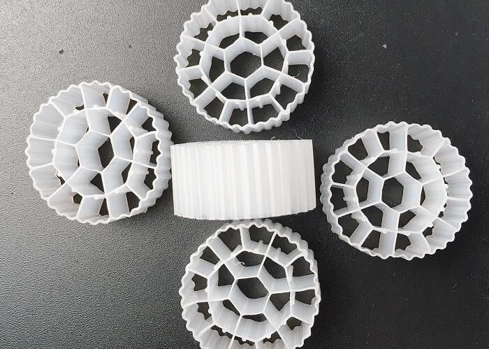 플라스틱 K1 & K3 바이오 볼 필터 미디어 Hdpe 25 * 12mm Ras 흰색 바이오 캐리어