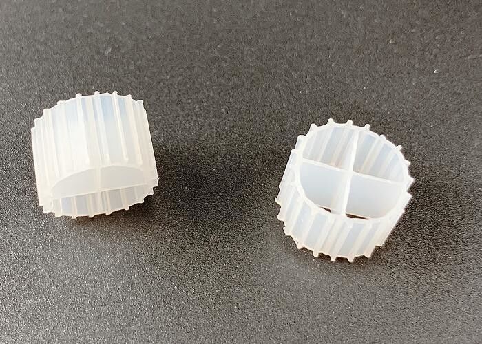 11*7mm MBBR 바이오 필터 매체 K1 흰색과 처녀 HDPE 물질