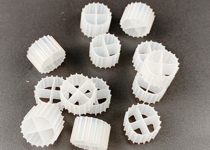 MBBR 흰색 HDPE IFAS 생물학적 필터 매체 1000m2/M3