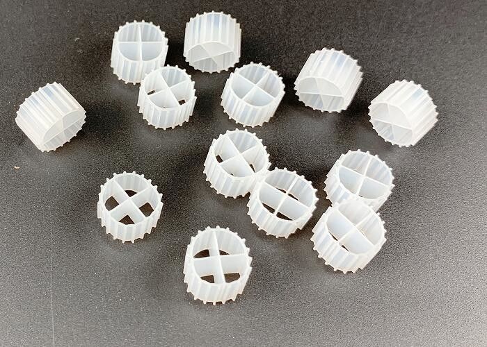 MBBR 흰색 HDPE IFAS 생물학적 필터 매체 1000m2/M3