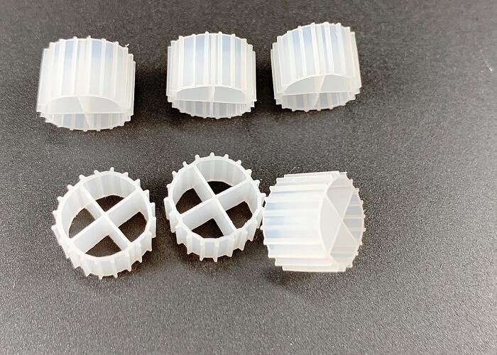 MBBR 흰색 HDPE IFAS 생물학적 필터 매체 1000m2/M3