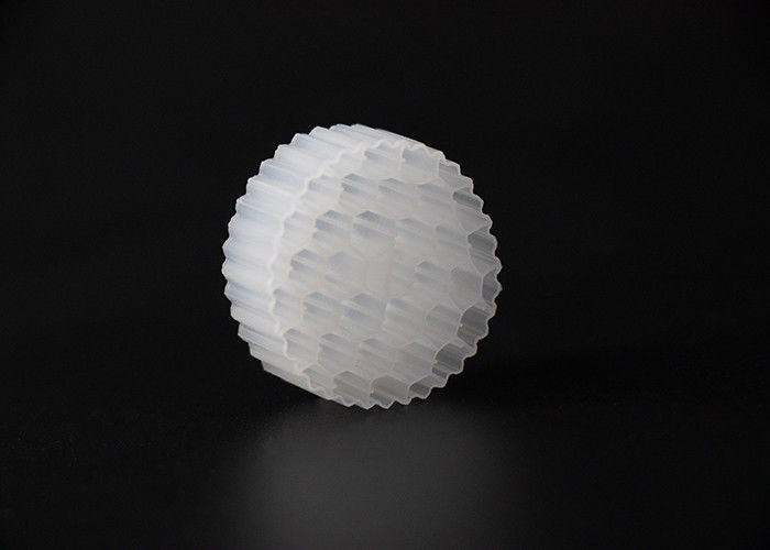 화이트 컬러 HDPE 재료 38 홀 MBBR 캐리어 버진 PE