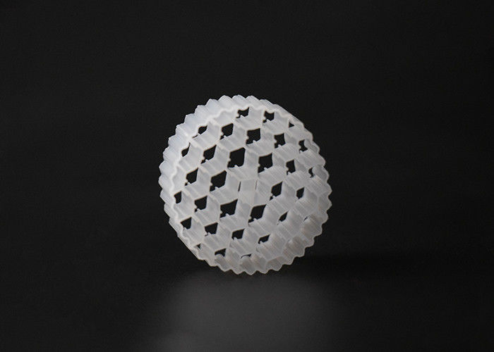 화이트 컬러 HDPE 재료 38 홀 MBBR 캐리어 버진 PE