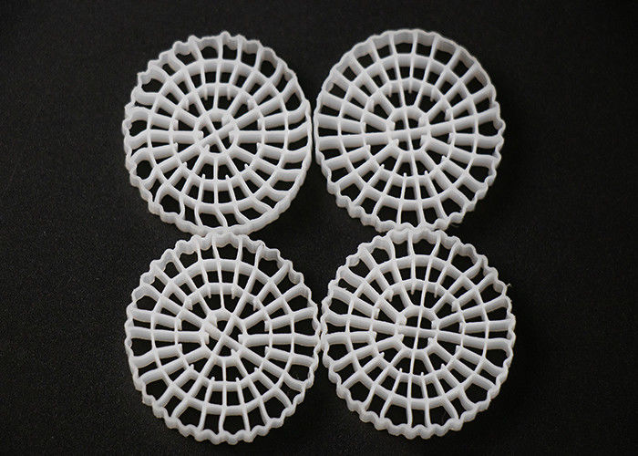 25*4mm PE64 K5 MBBR 바이오 미디어 K5 RAS 시스템용 화이트 컬러 및 버진 HDPE 재료