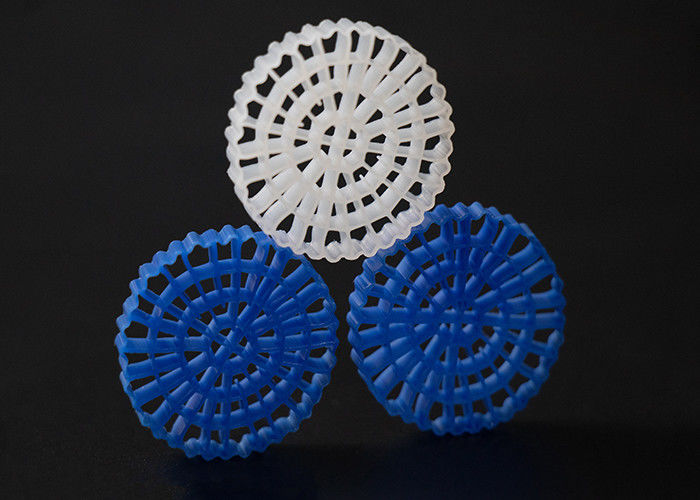 하수 처리 플라스틱 필터 매체 MBBR HDPE 바이오모버 큰 1200 m2/m3 표면 면적 IFAS 장비