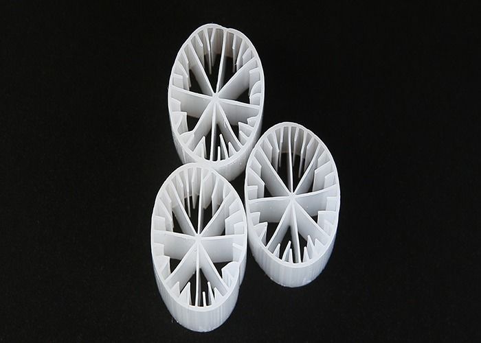 플라스틱 재료 MBBR 바이오 미디어 처녀 HDPE 및 흰색 15 * 15mm 물용 크기