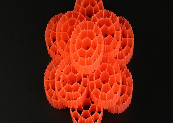 플라스틱 필터 미디어 MBBR 바이오 볼 필터 흰색의 작은 호수 필터