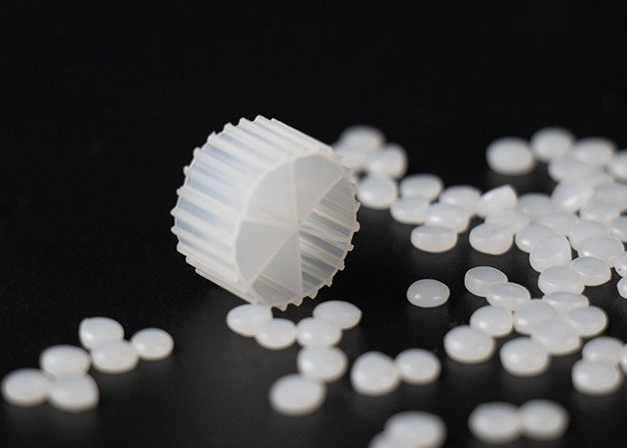 MBBR 100% 버진 HDPE PE04 BIO 필터 매체 흰색 0.98g/Cm3