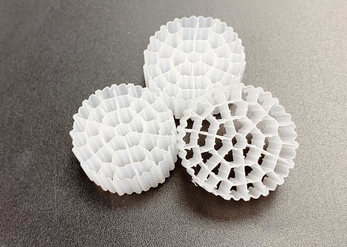 MBBR 바이오 셀 미디어 흰색 MBBR 떠있는 필터 미디어 FDA Safty